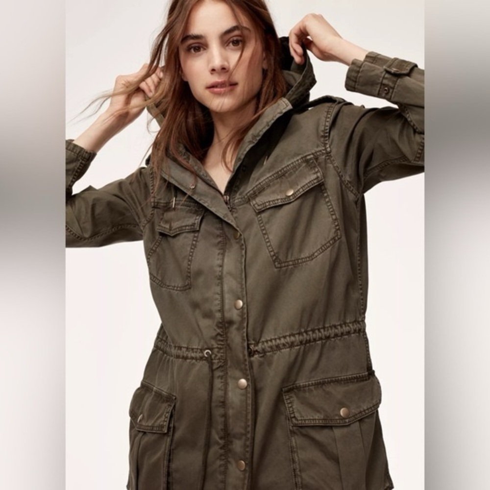 ARITZIA TALULA Trooper Olive Green Utility Jacket (XS) - Picture 2 of 8